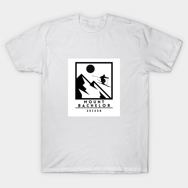 Mount Bachelor Oregon United States ski T-Shirt by UbunTo